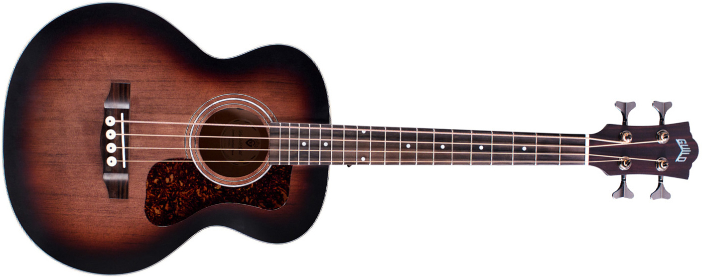 Guild Jumbo Junior Bass Westerly Epicea Erable Eb - Antique Charcoal Burst - Acoustic bass - Main picture