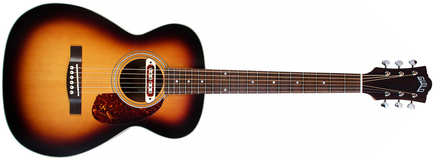 Guild M-240e Troubadour Westerly Concert Epicea Acajou - Vintage Sunburst - Electro acoustic guitar - Main picture