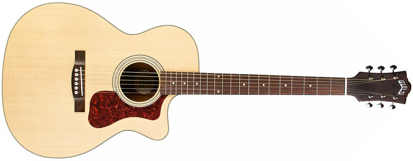 Guild Om-240ce Westerly Orchestra Cw Epicea Acajou Pf - Natural - Electro acoustic guitar - Main picture
