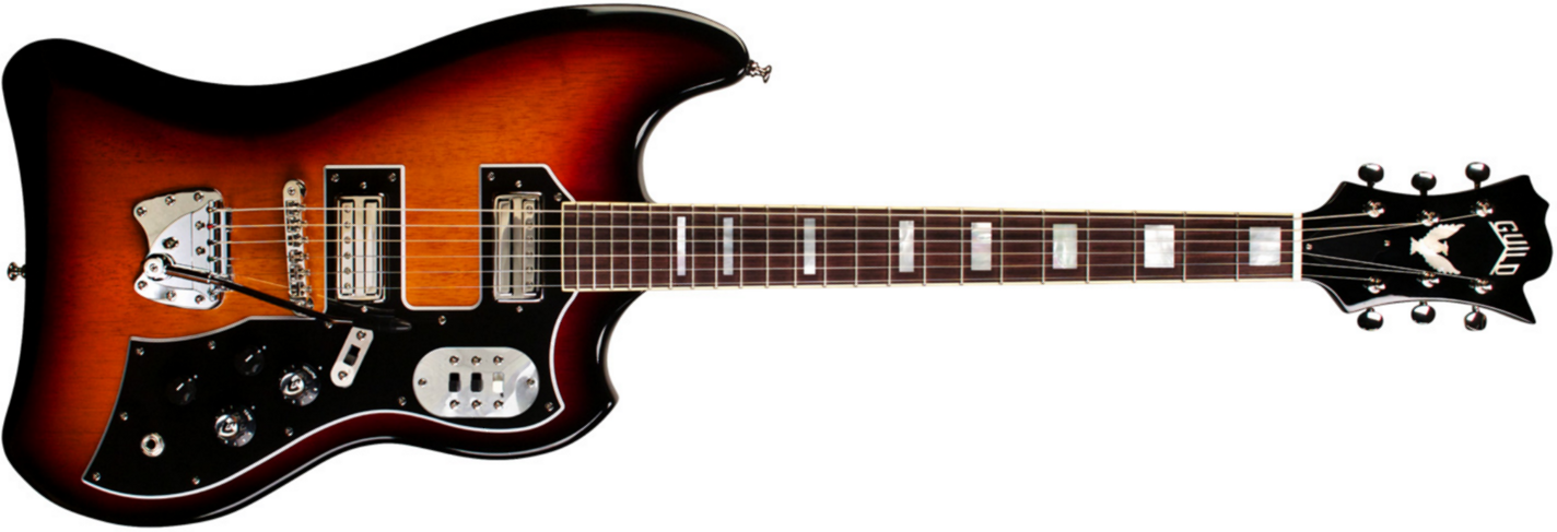 Guild S-200 T-bird - Antique Burst - Retro rock electric guitar - Main picture