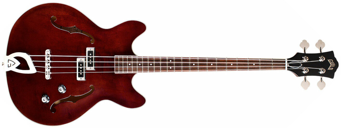 Guild Starfire Bass I Newark St Collection Rw - Vintage Walnut - Semi & hollow-body electric bass - Main picture
