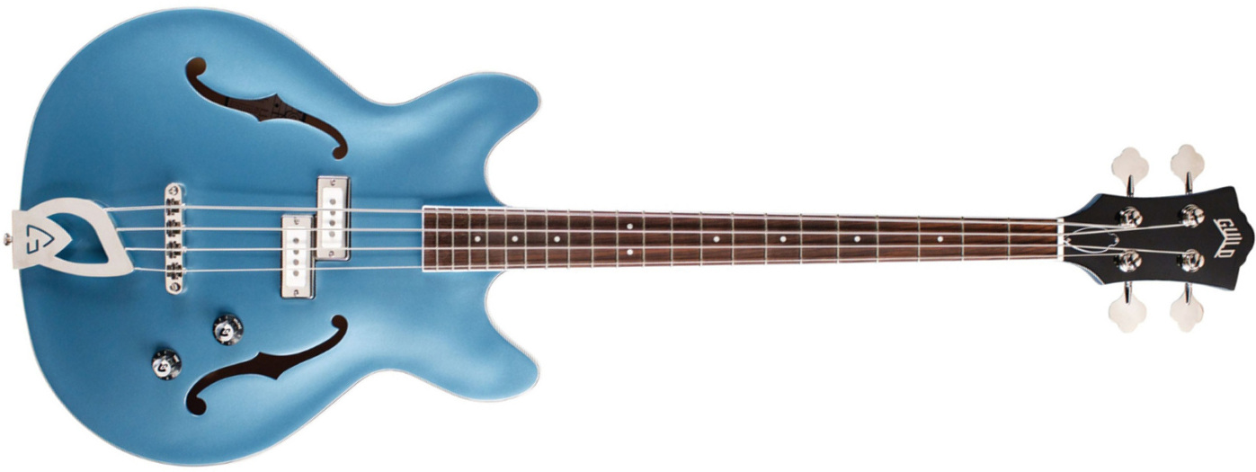 Guild Starfire I Bass Newark St Collection Rw - Pelham Blue - Semi & hollow-body electric bass - Main picture