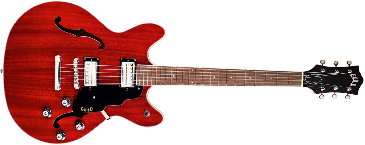 Guild Starfire I Dc Newark St Hh Ht Rw - Cherry Red - Semi-hollow electric guitar - Main picture