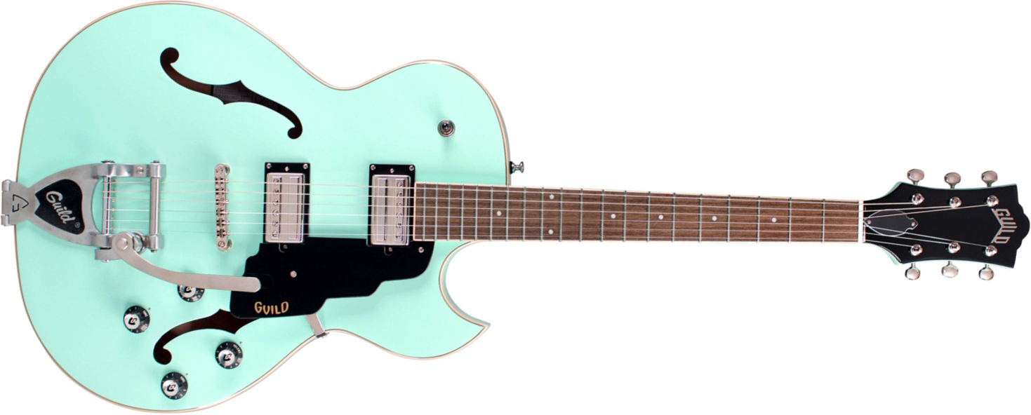 Guild Starfire I Sc Newark St Hh Bigsby Rw - Seafoam Green - Semi-hollow electric guitar - Main picture