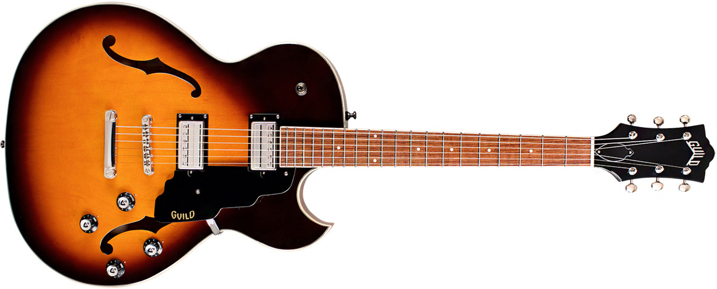 Guild Starfire I Sc Newark St Hh Bigsby Rw - Antique Burst - Semi-hollow electric guitar - Main picture