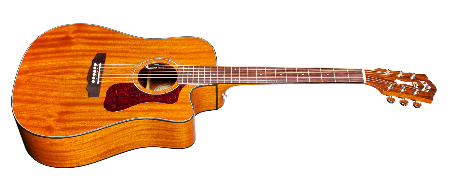 Guild D-120ce Westerly Dreadnought Cw Tout Acajou Rw +housse - Natural - Electro acoustic guitar - Variation 4