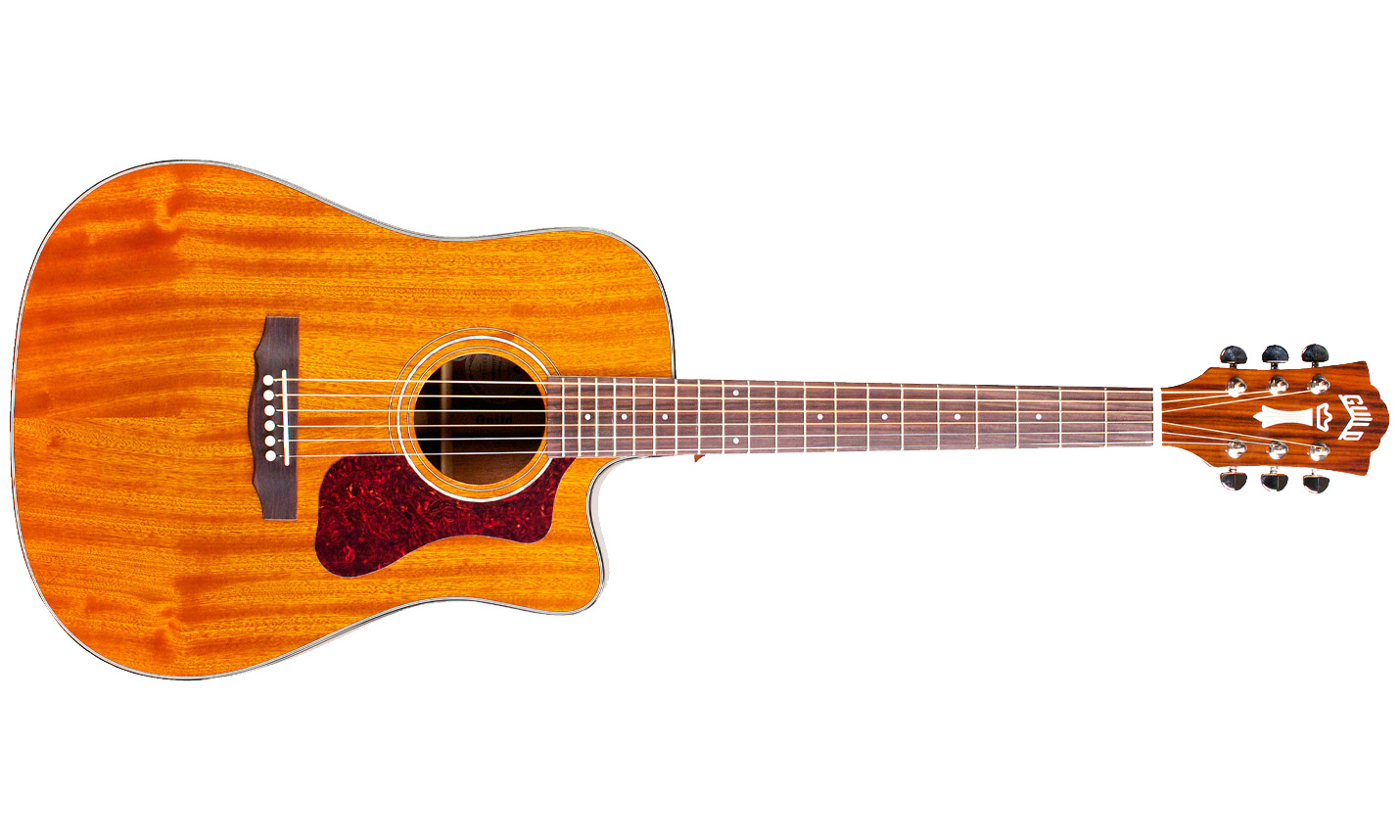 Guild D-120ce Westerly Dreadnought Cw Tout Acajou Rw +housse - Natural - Electro acoustic guitar - Variation 1