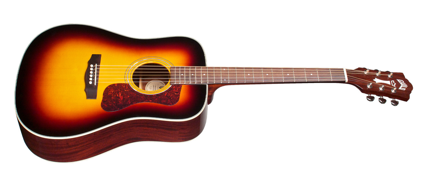 Guild D-140 Westerly Dreadnought Epicea Acajou Rw - Sunburst Gloss - Acoustic guitar & electro - Variation 3