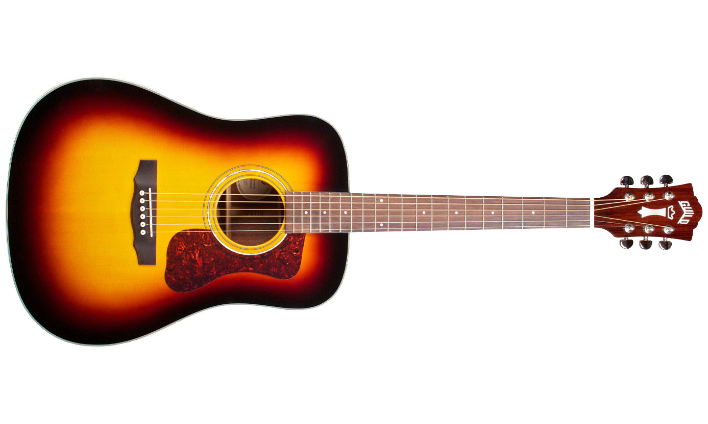 Guild D-140 Westerly Dreadnought Epicea Acajou Rw - Sunburst Gloss - Acoustic guitar & electro - Variation 1