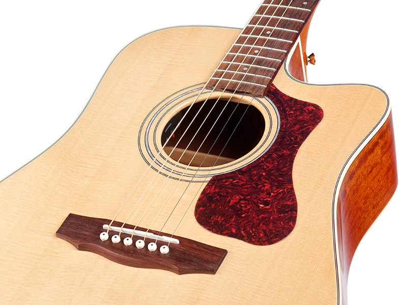 Guild D-140ce Westerly Dreadnought Cw Epicea Acajou Rw +housse - Natural - Acoustic guitar & electro - Variation 4