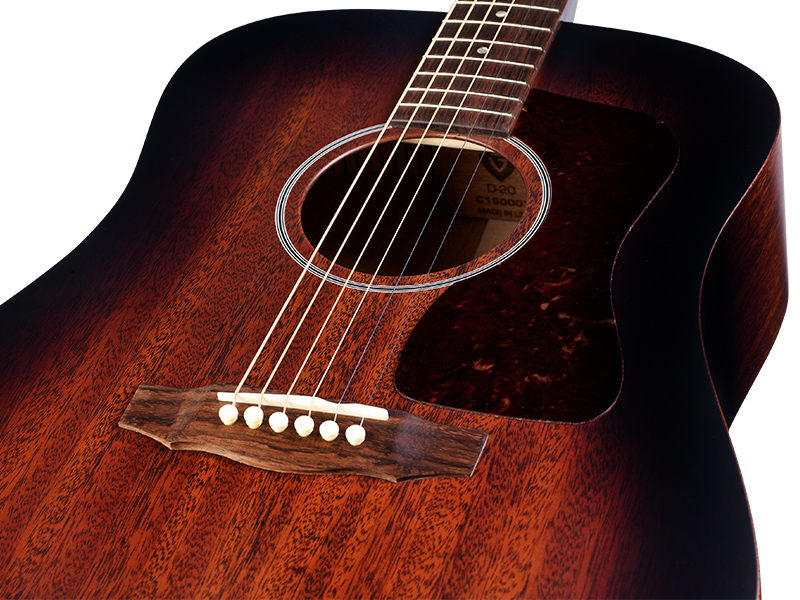 Guild D-20 Usa Dreadnought Tout Acajou Rw +etui - Vintage Sunburst - Acoustic guitar & electro - Variation 3