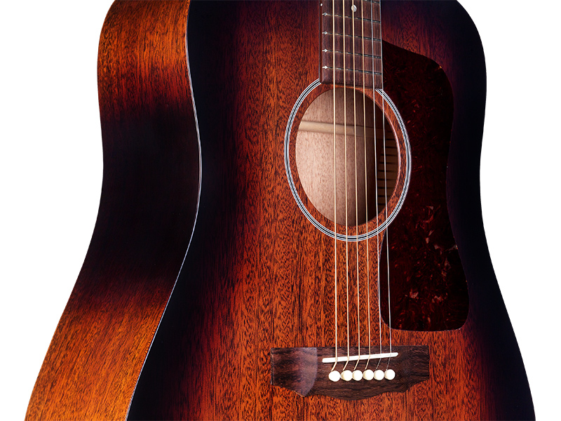 Guild D-20 Usa Dreadnought Tout Acajou Rw +etui - Vintage Sunburst - Acoustic guitar & electro - Variation 4