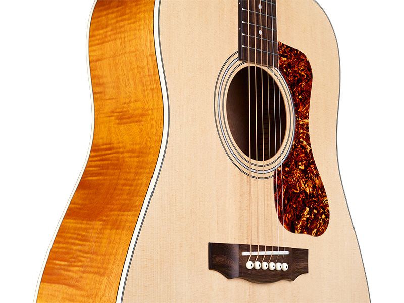 Guild D-240e Flamed Mahogany Ltd Epicea Acajou Pf - Natural - Electro acoustic guitar - Variation 3