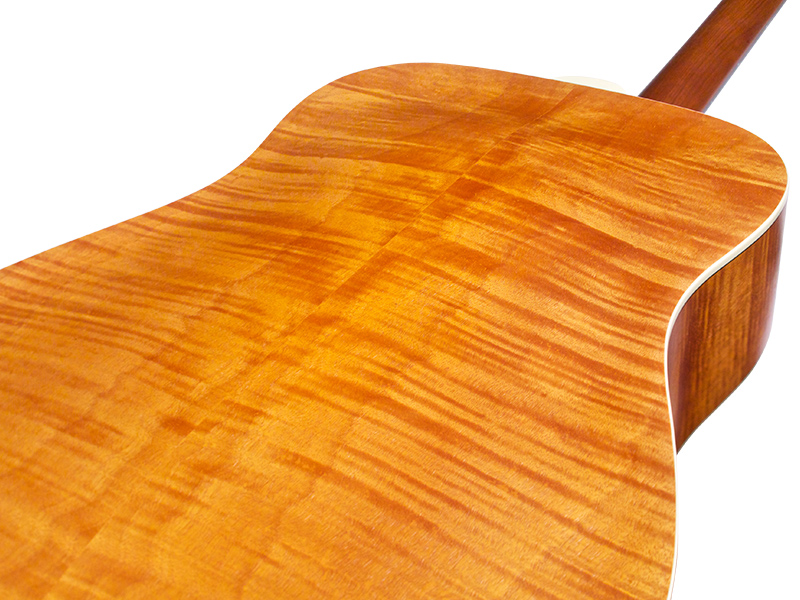 Guild D-240e Flamed Mahogany Ltd Epicea Acajou Pf - Natural - Electro acoustic guitar - Variation 4