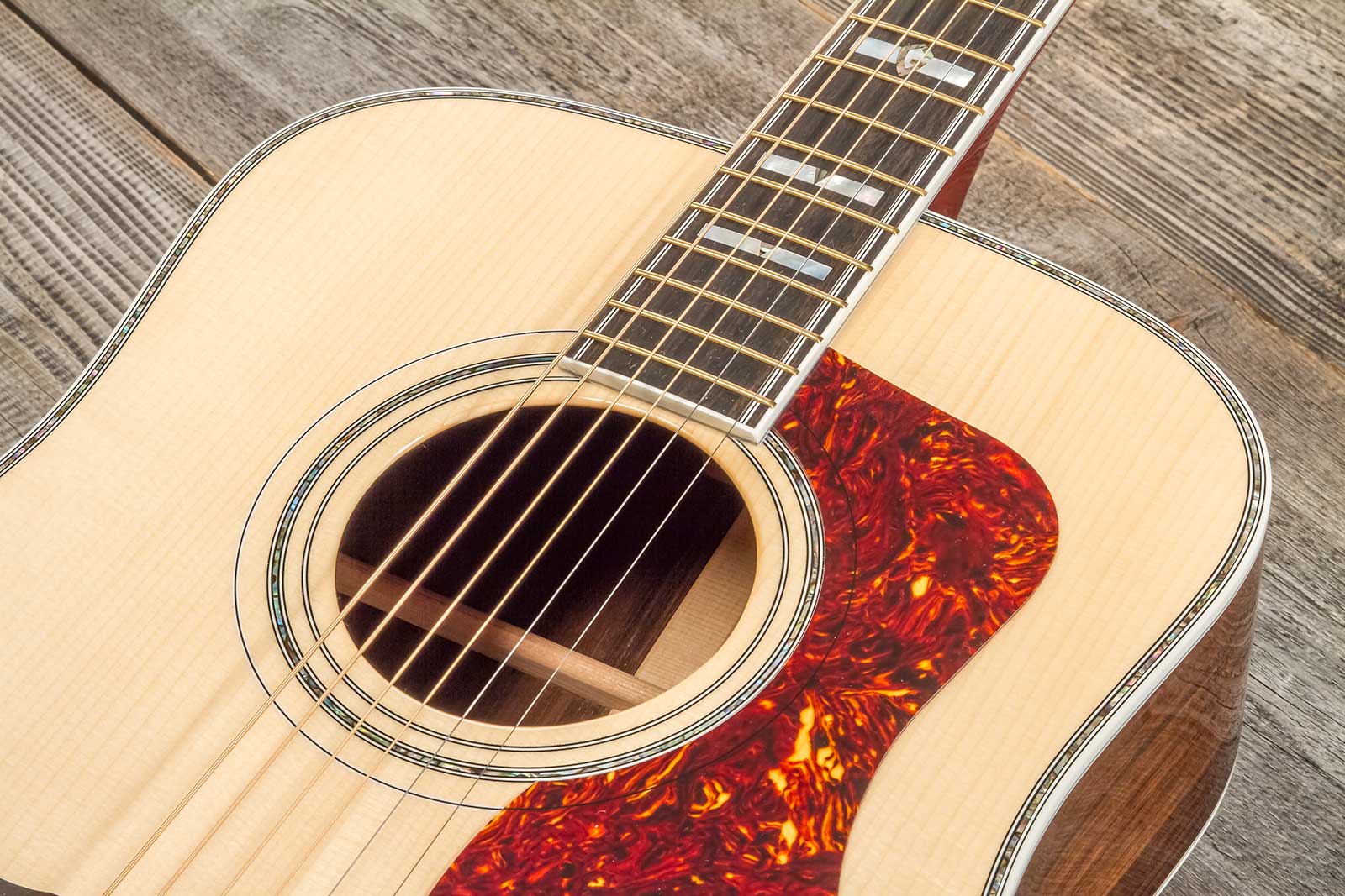 Guild D-55 70th Anniversary Gsr Ltd Usa Dreadnought Epicea Palissandre Rw #c231092 - Natural - Folk guitar - Variation 4
