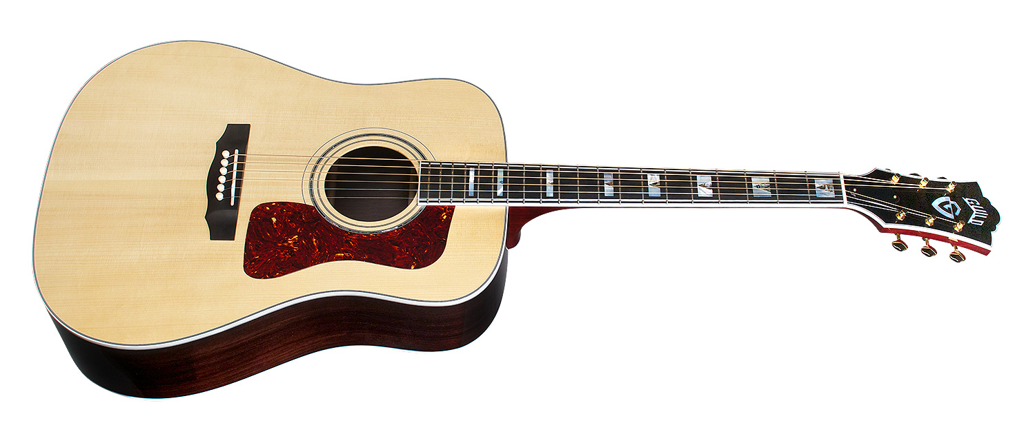 Guild D-55e Usa Dreadnought Epicea Palissandre Eb - Natural - Electro acoustic guitar - Variation 1