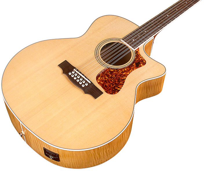 Guild F-2512ce Deluxe Westerly Jumbo Cw 12c Epicea Erable Pf - Blonde - Electro acoustic guitar - Variation 2