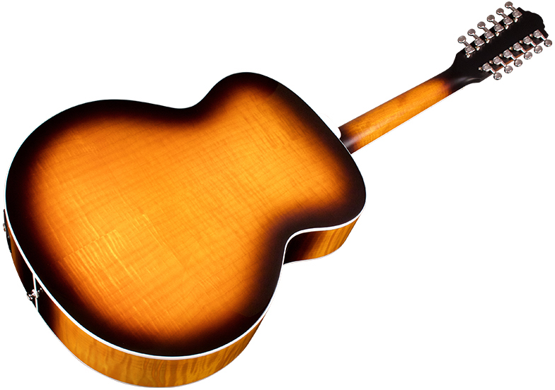 Guild F-2512e Deluxe Westerly Jumbo 12c Epicea Erable Pf - Antique Sunburst - Electro acoustic guitar - Variation 3