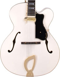 Semi-hollow electric guitar Guild A-150 Savoy Special +Case - Snowcrest white