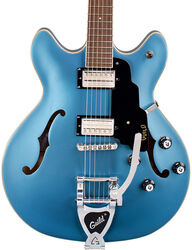 Semi-hollow electric guitar Guild Starfire I DC Newark ST - Pelham blue