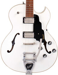 Semi-hollow electric guitar Guild Starfire I SC Newark ST - Snowcrest white