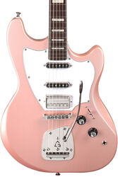 Retro rock electric guitar Guild Surfliner Deluxe - Rose quartz metallic