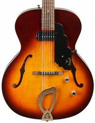 Semi-hollow electric guitar Guild T-50 Slim Newark - Vintage sunburst