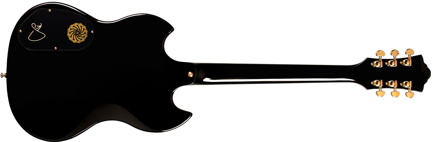 Guild Kim Thayil Polara Newark St Signature 2h Ht Rw - Black - Signature electric guitar - Variation 1