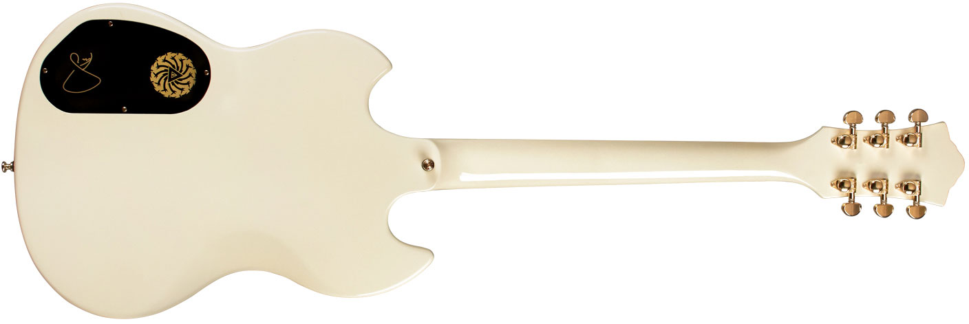 Guild Kim Thayil Polara Newark St Signature 2h Ht Rw - Vintage White - Signature electric guitar - Variation 1