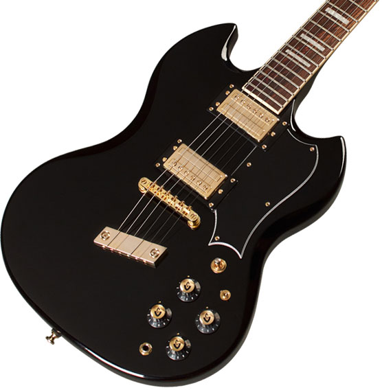 Guild Kim Thayil Polara Newark St Signature 2h Ht Rw - Black - Signature electric guitar - Variation 2