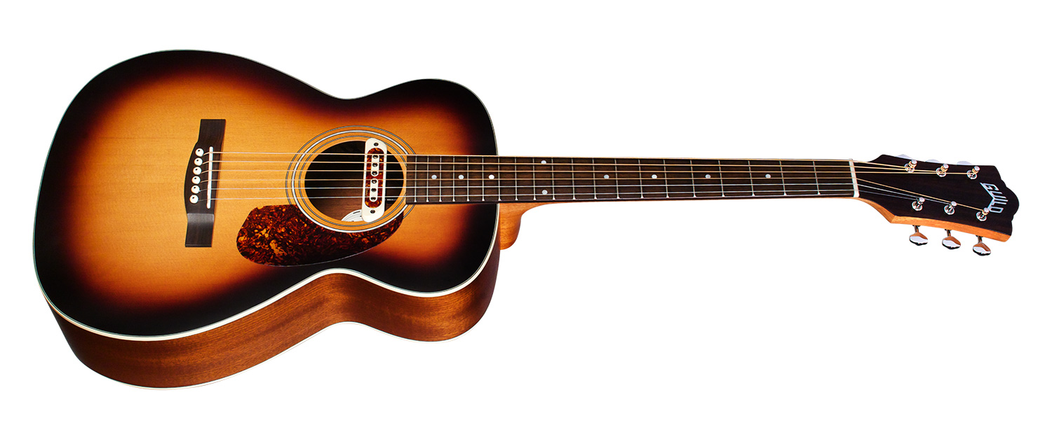 Guild M-240e Troubadour Westerly Concert Epicea Acajou - Vintage Sunburst - Electro acoustic guitar - Variation 1