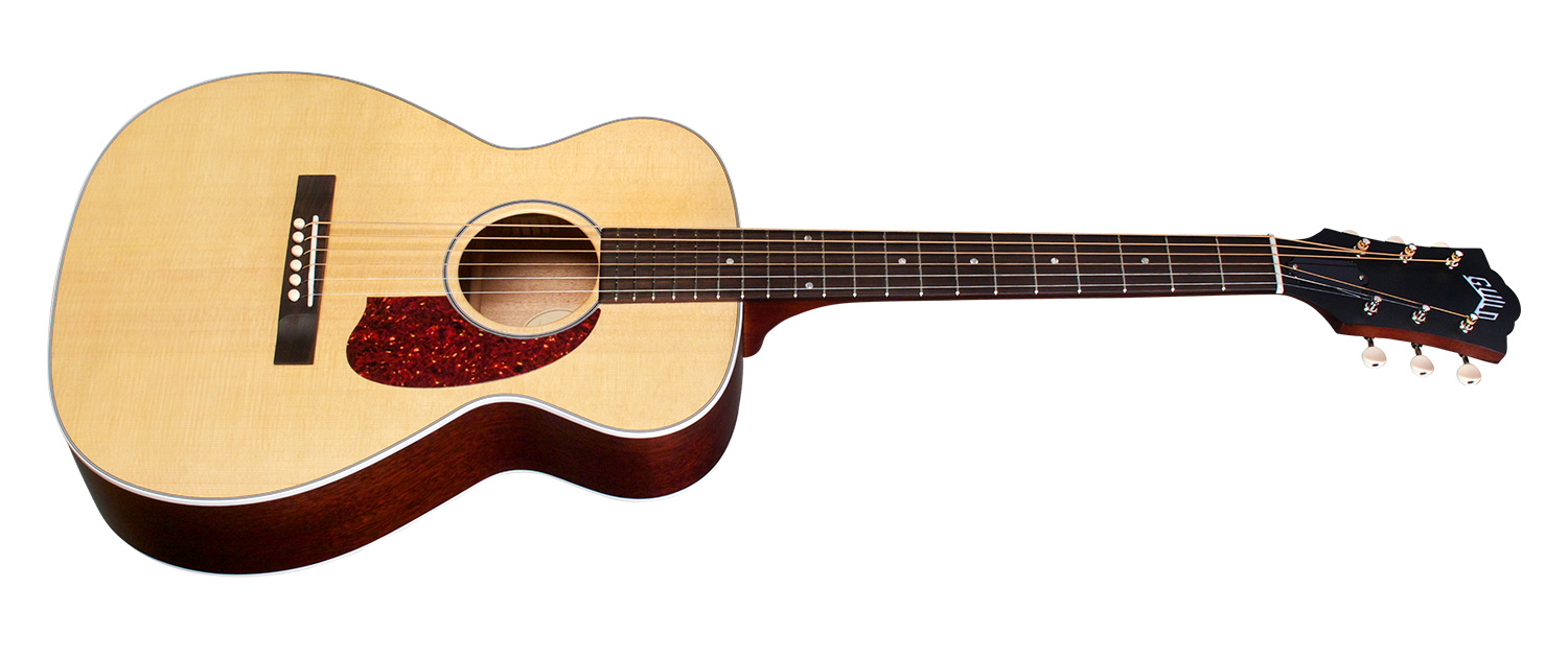 Guild M-40e Troubadour Epicea Acajou Rw +etui - Natural - Electro acoustic guitar - Variation 1