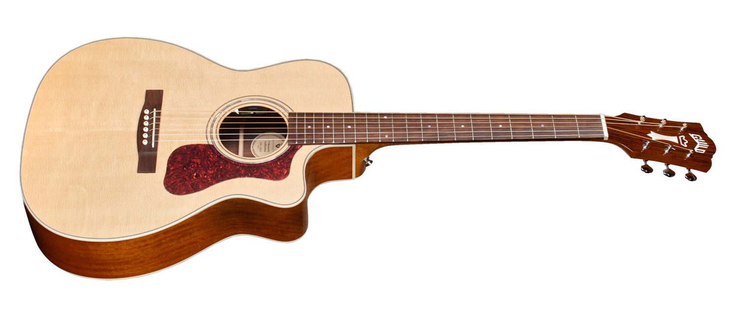 Guild Om-140ce Westerly Orchestra Cw Epicea Acajou +housse - Natural - Electro acoustic guitar - Variation 1