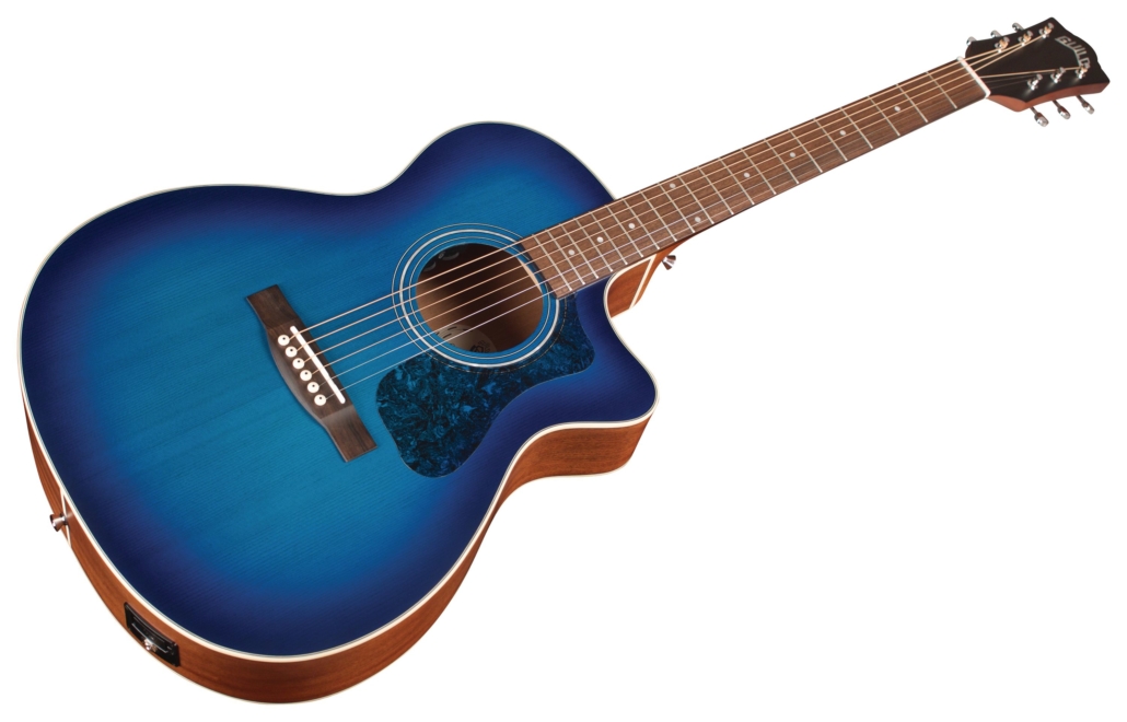 Guild Om-240ce Westerly Orchestra Cw Epicea Acajou Pf - Dark Blue Burst - Electro acoustic guitar - Variation 2