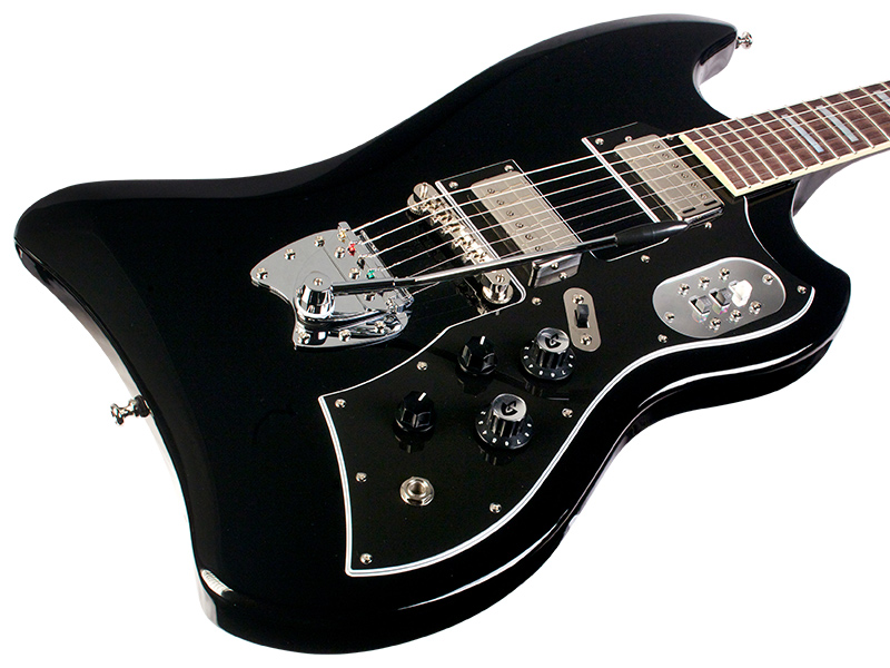 Guild S-200 T-bird - Noir - Retro rock electric guitar - Variation 5