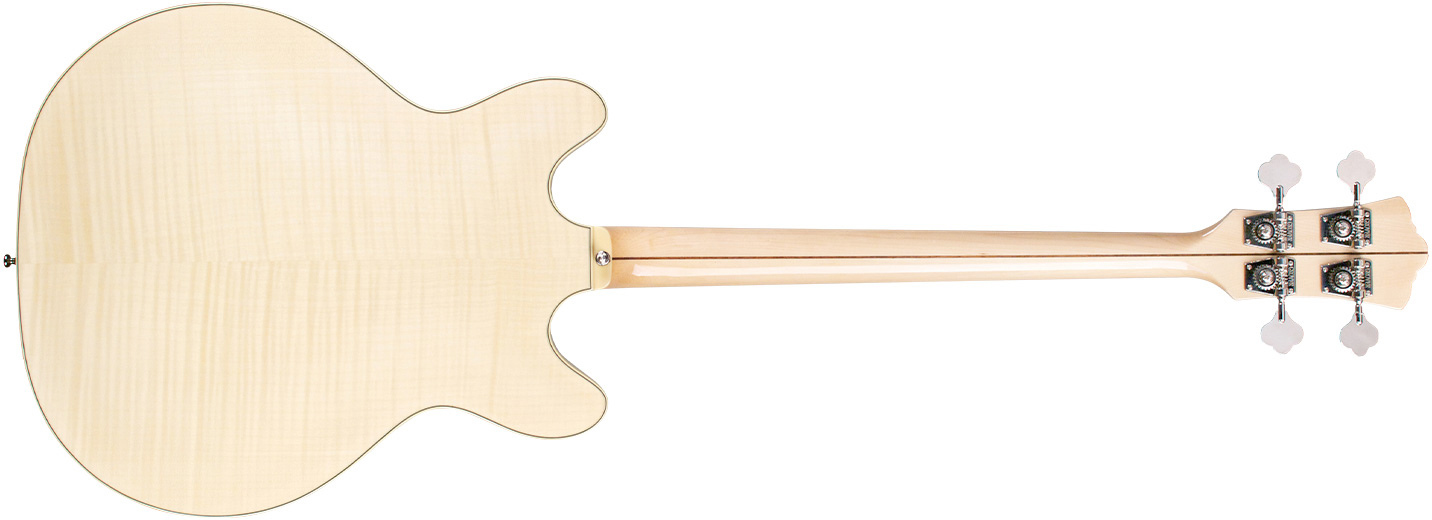 Guild Starfire Bass Ii Flamed Maple Newark St Collection Rw - Natural - Semi & hollow-body electric bass - Variation 1