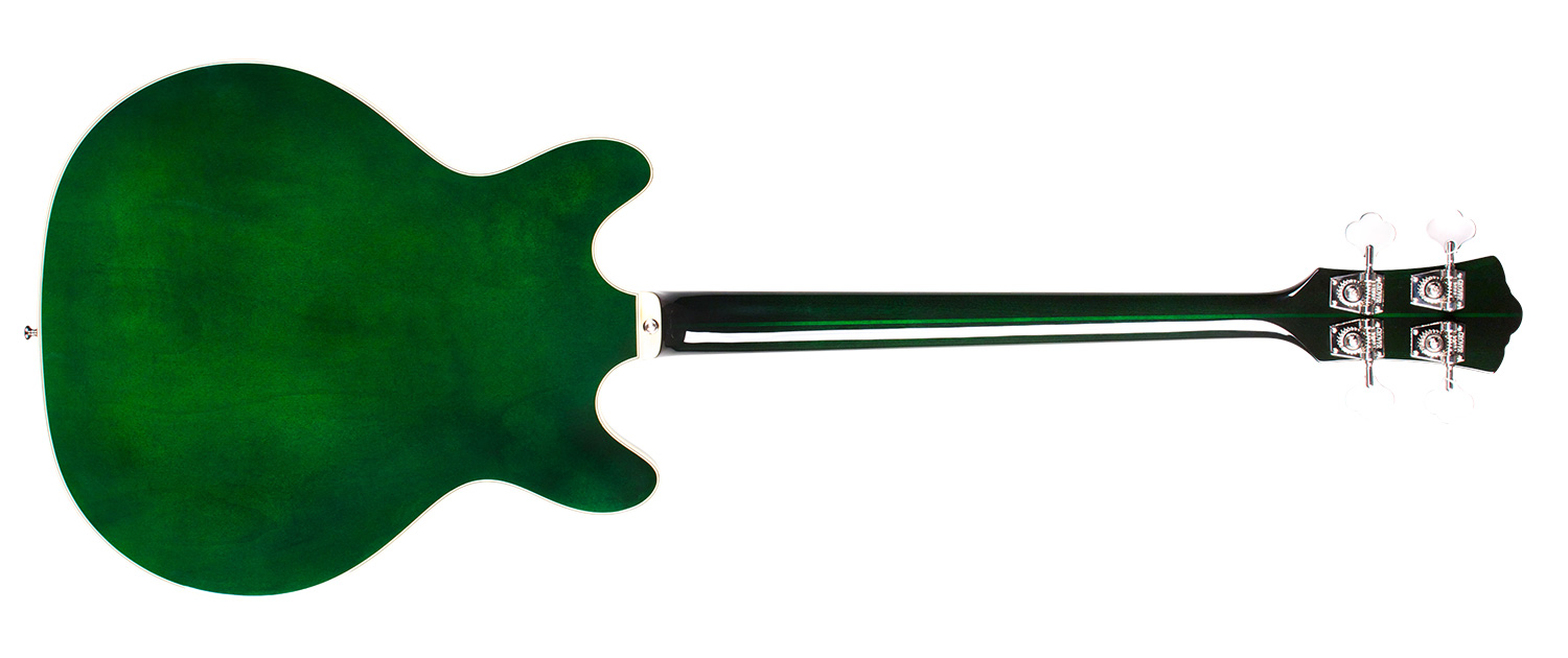Guild Starfire Bass Ii Newark St Collection Rw - Emerald Green - Semi & hollow-body electric bass - Variation 2
