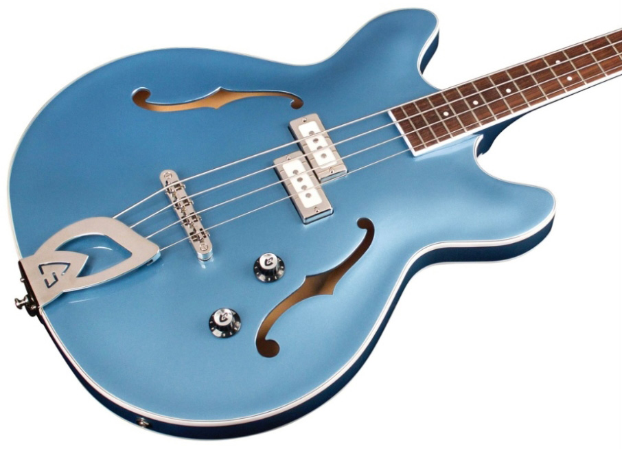 Guild Starfire I Bass Newark St Collection Rw - Pelham Blue - Semi & hollow-body electric bass - Variation 2