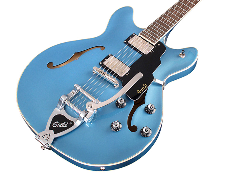 Guild Starfire I Dc Newark St Hh Bigsby Rw - Pelham Blue - Semi-hollow electric guitar - Variation 2