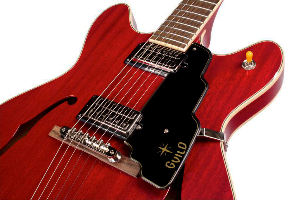 Guild Starfire Iv Newark St Hh Ht Rw - Cherry Red - Semi-hollow electric guitar - Variation 3