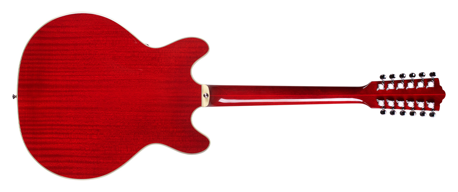 Guild Starfire Iv St-12 Newark St 12c 2h Ht Eb - Cherry Red - Semi-hollow electric guitar - Variation 1