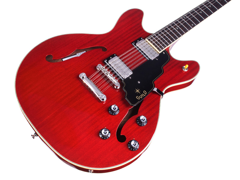 Guild Starfire Iv St-12 Newark St 12c 2h Ht Eb - Cherry Red - Semi-hollow electric guitar - Variation 2