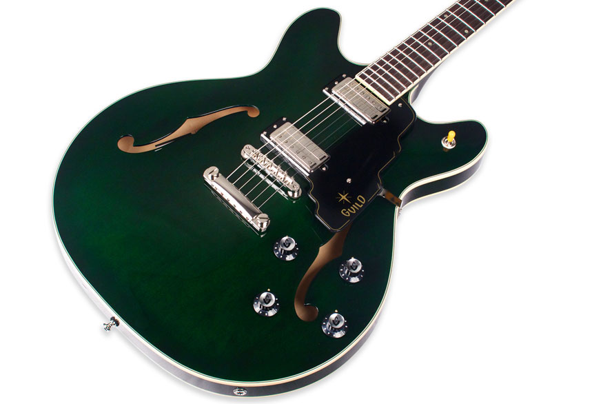 Guild Starfire Iv St Maple Newark St Hh Ht Rw - Emerald Green - Semi-hollow electric guitar - Variation 2