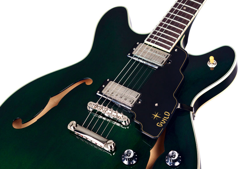 Guild Starfire Iv St Maple Newark St Hh Ht Rw - Emerald Green - Semi-hollow electric guitar - Variation 3