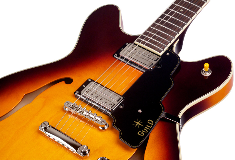 Guild Starfire Iv St Maple Newark St Hh Ht Rw - Maple Antique Sunburst - Semi-hollow electric guitar - Variation 3