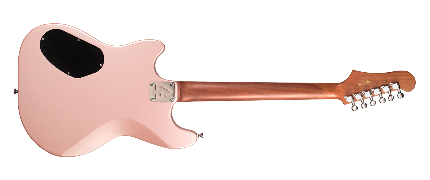 Guild Surfliner Deluxe Trem Hss Rw - Rose Quartz Metallic - Retro rock electric guitar - Variation 1