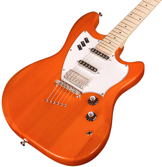 Guild Surfliner Newark St. Hss Ht Mn - Sunset Orange - Retro rock electric guitar - Variation 2