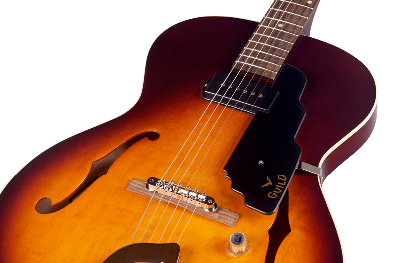 Guild T-50 Slim Newark St Collection - Vintage Sunburst - Semi-hollow electric guitar - Variation 3