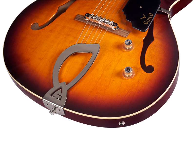 Guild T-50 Slim Newark St Collection - Vintage Sunburst - Semi-hollow electric guitar - Variation 4