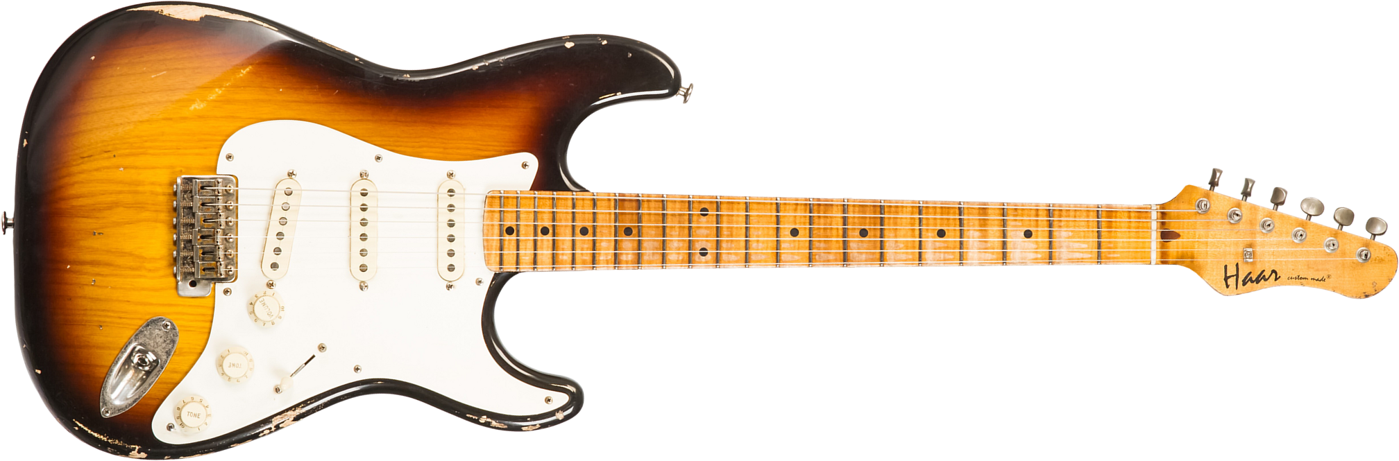Haar Guitars Trad S 3s Kloppman Trem Mn #42273 - Aged 2-tone Tobacco - Str shape electric guitar - Main picture